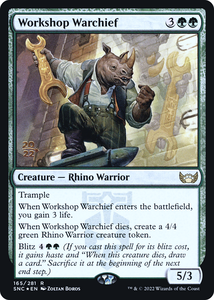 Workshop Warchief (165) Foil - Streets of New Capenna Promos