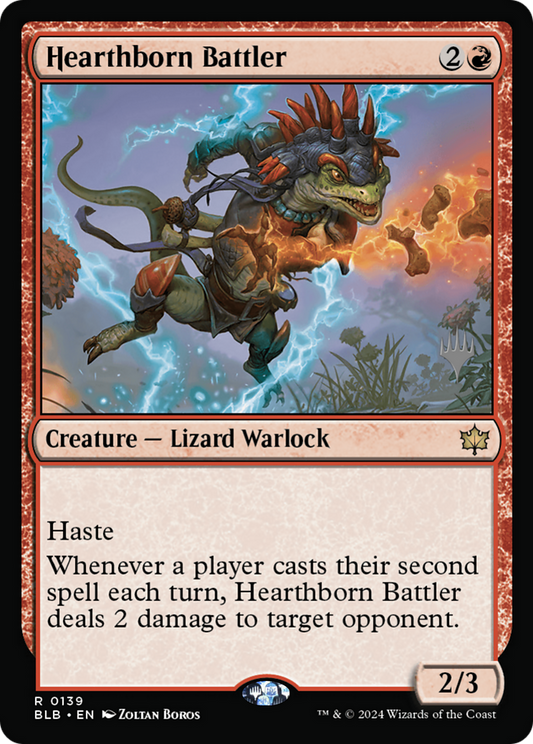 Hearthborn Battler (Promo Pack) [Bloomburrow Promos] Foil