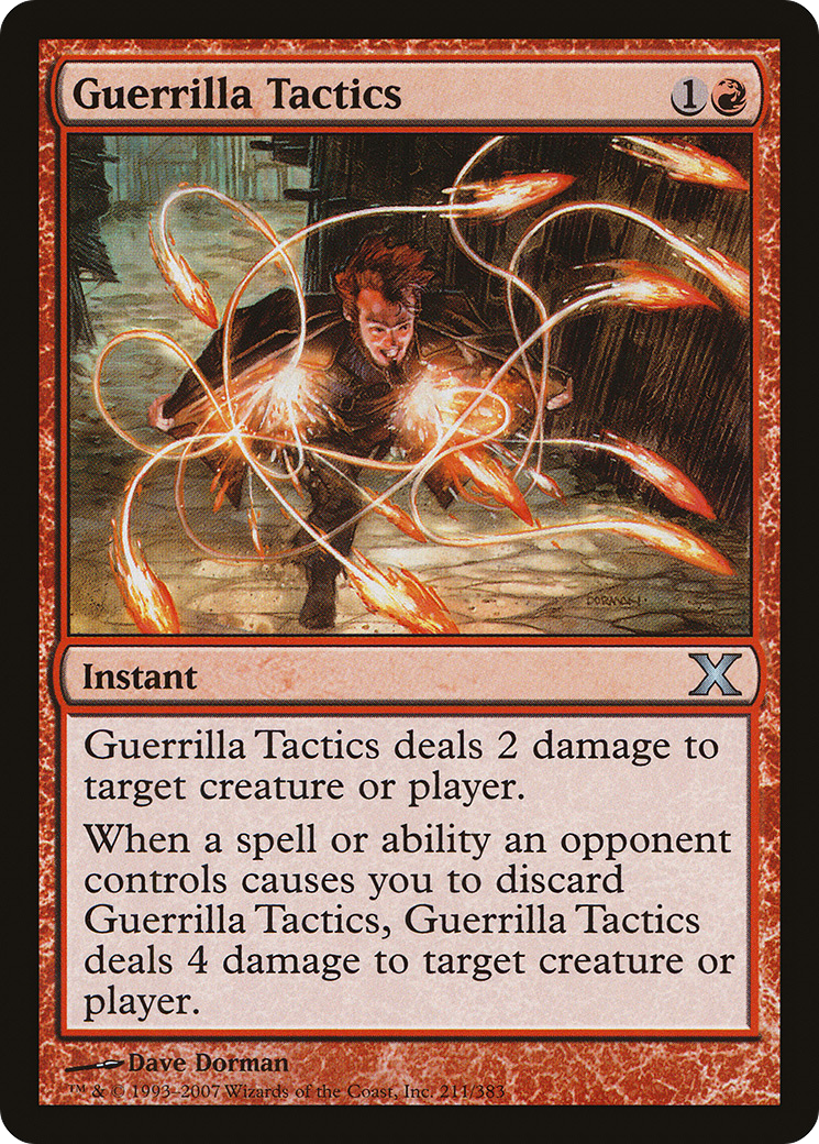 Guerrilla Tactics (211) Foil - Tenth Edition