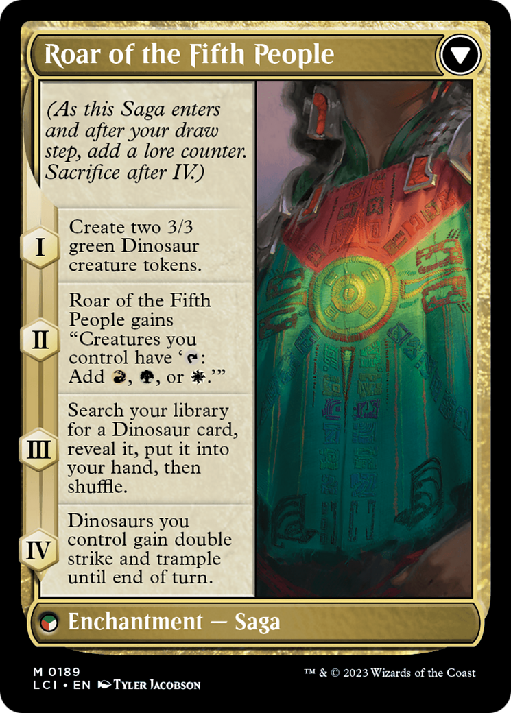 Huatli, Poet of Unity // Roar of the Fifth People [The Lost Caverns of Ixalan] Foil