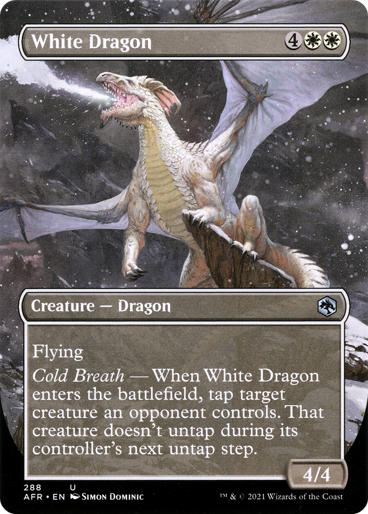 White Dragon (Borderless Alternate Art) [Dungeons & Dragons: Adventures in the Forgotten Realms]