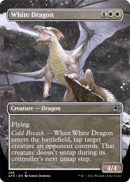 White Dragon (Borderless Alternate Art) [Dungeons & Dragons: Adventures in the Forgotten Realms]