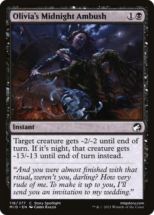 Olivia's Midnight Ambush [Innistrad: Midnight Hunt] Foil