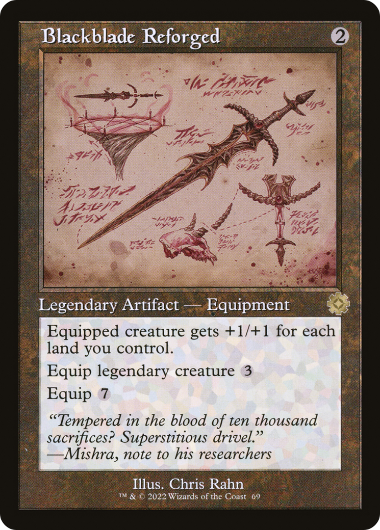 Blackblade Reforged (Retro Schematic) [The Brothers' War Retro Artifacts] Foil