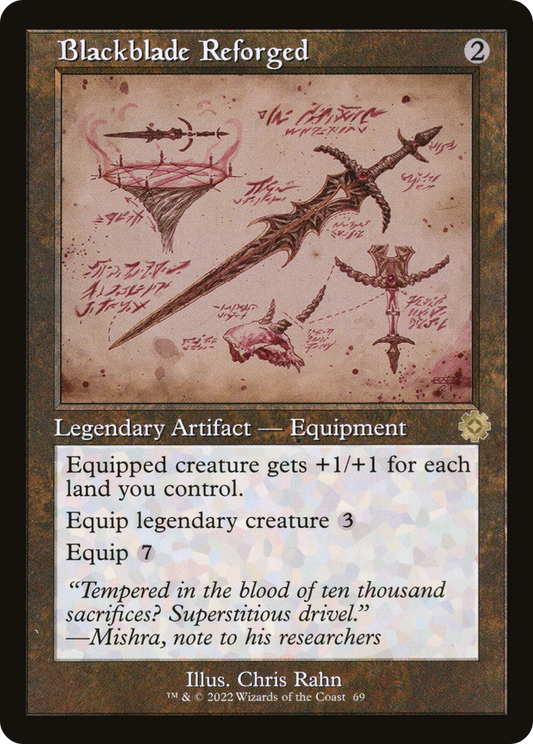 Blackblade Reforged (Retro Schematic) [The Brothers' War Retro Artifacts] Foil