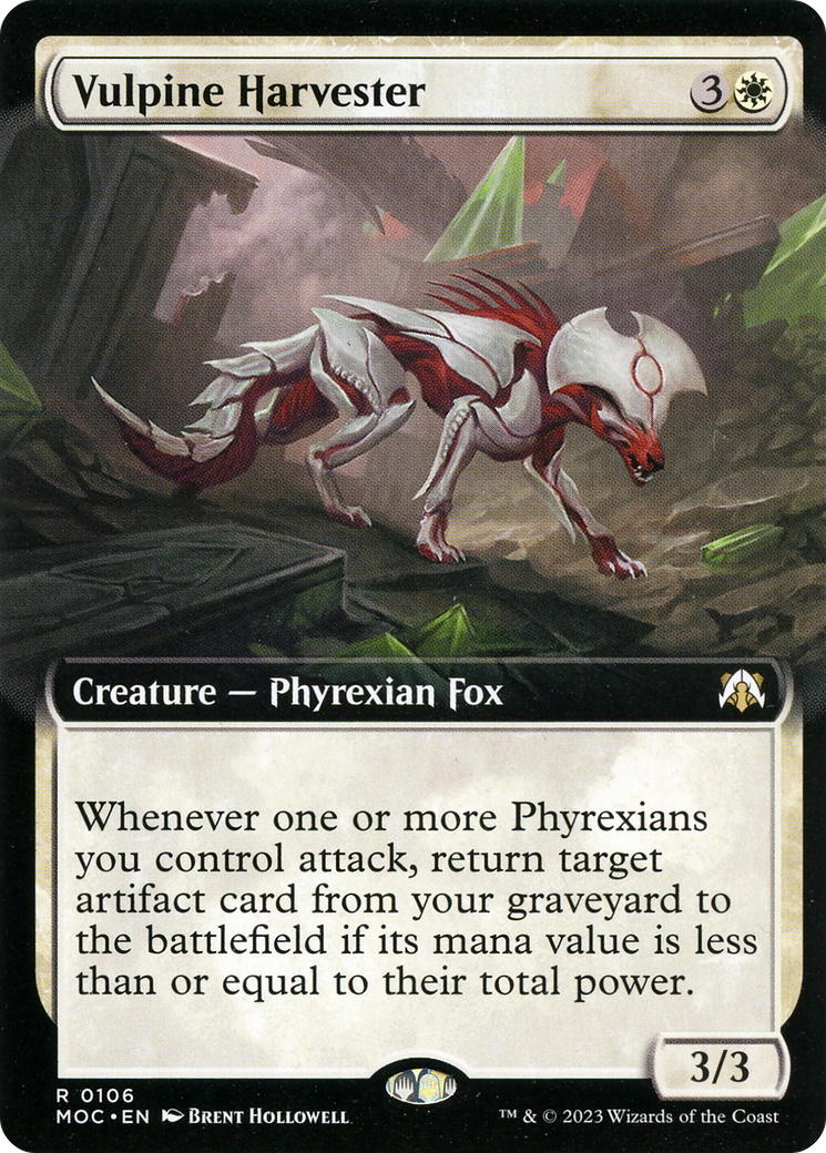 Vulpine Harvester (Extended Art) [March of the Machine Commander] | Silver Goblin