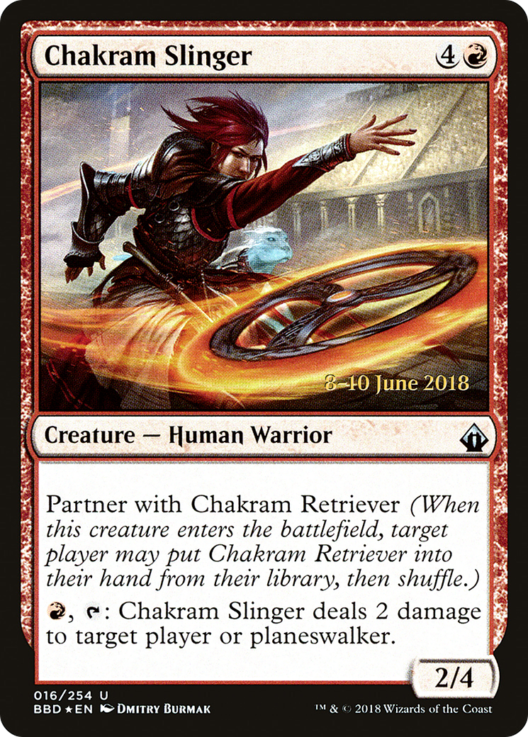 Chakram Slinger [Battlebond Prerelease Promos] | Silver Goblin