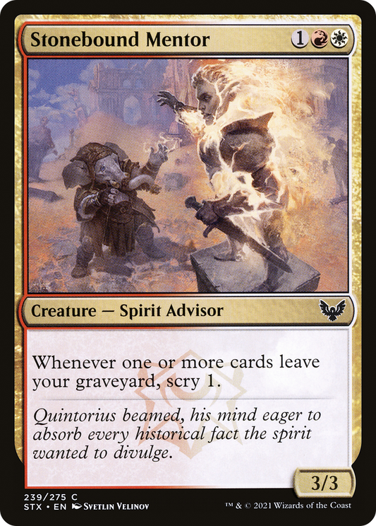 Stonebound Mentor [Strixhaven: School of Mages] Foil