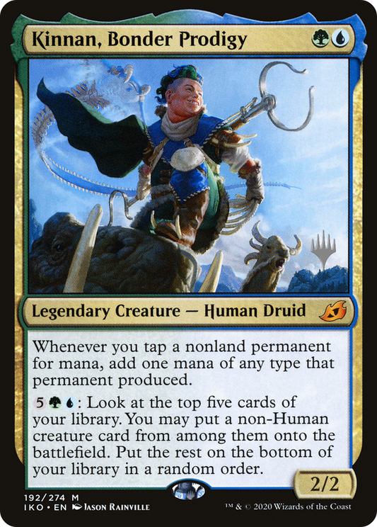Kinnan, Bonder Prodigy (Promo Pack) [Ikoria: Lair of Behemoths Promos] Foil
