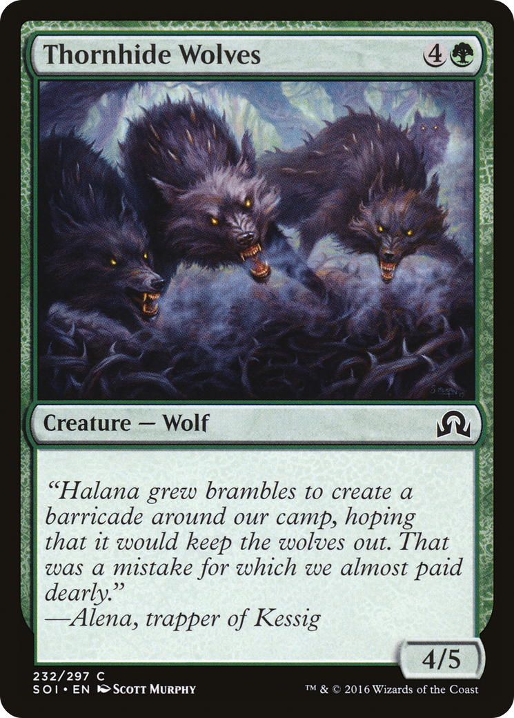 Thornhide Wolves (232) - Shadows over Innistrad