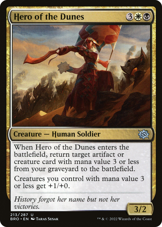 Hero of the Dunes [The Brothers' War] Foil