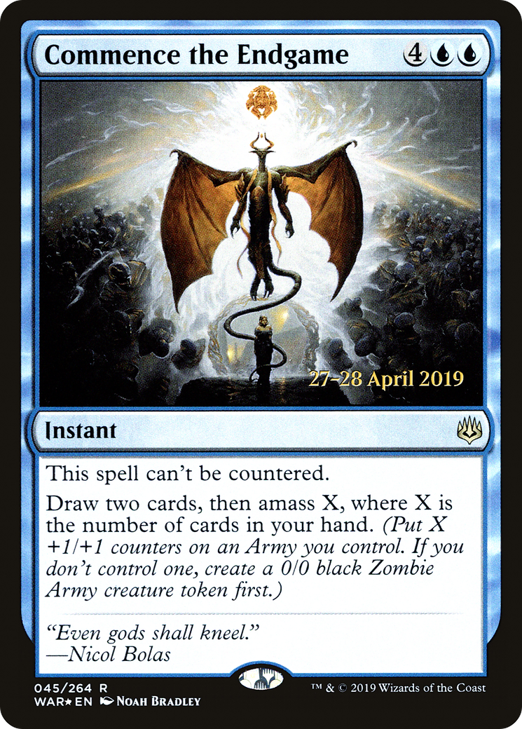 Commence the Endgame [War of the Spark Prerelease Promos] | Silver Goblin