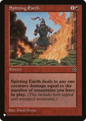 Spitting Earth [The List Reprints] | Silver Goblin