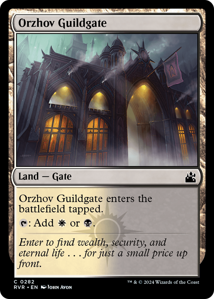 Orzhov Guildgate [Ravnica Remastered] Foil