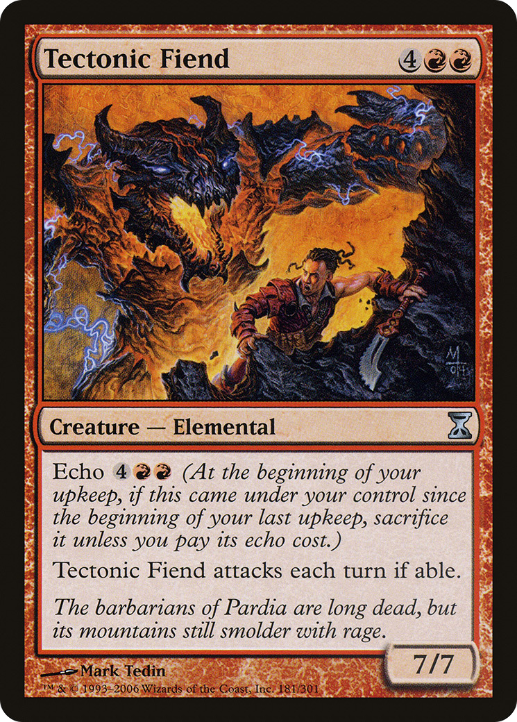 Tectonic Fiend [Time Spiral] Foil