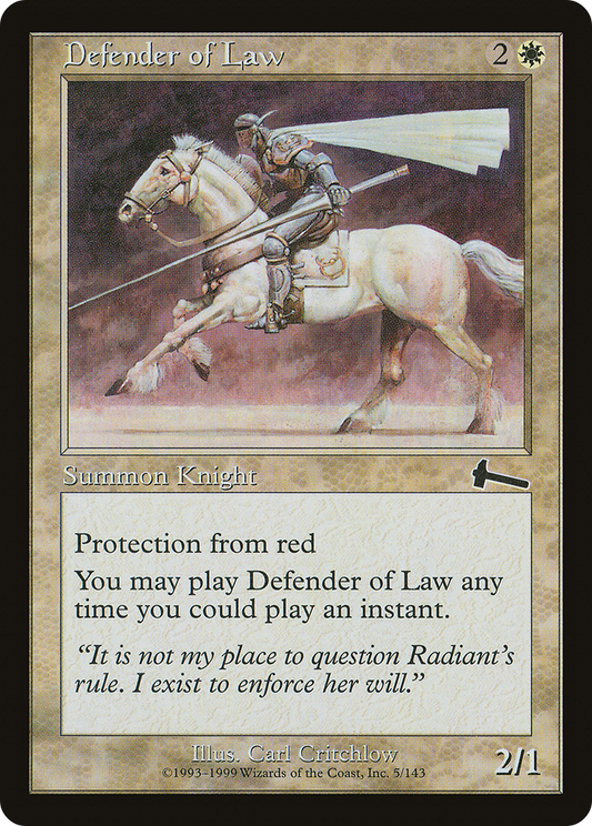 Defender of Law [Urza's Legacy] Foil