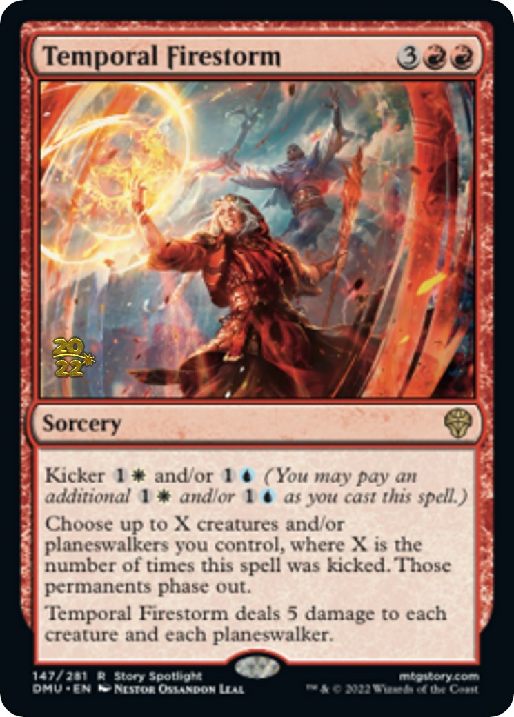 Temporal Firestorm [Dominaria United Prerelease Promos] | Silver Goblin