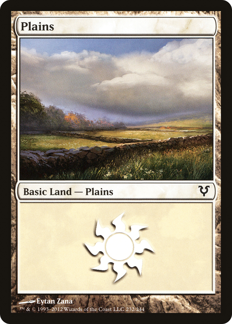 Plains (232) [Avacyn Restored] Foil