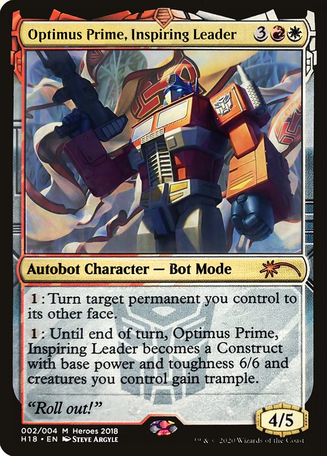 Optimus Prime, Inspiring Leader [Heroes of the Realm 2018] | Silver Goblin