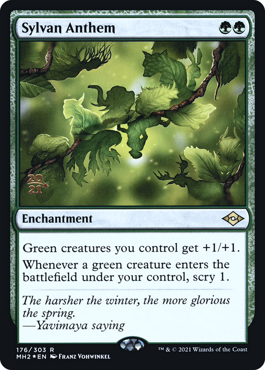 Sylvan Anthem [Modern Horizons 2 Prerelease Promos]