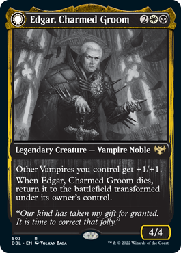 Edgar, Charmed Groom // Edgar Markov's Coffin [Innistrad: Double Feature] Foil