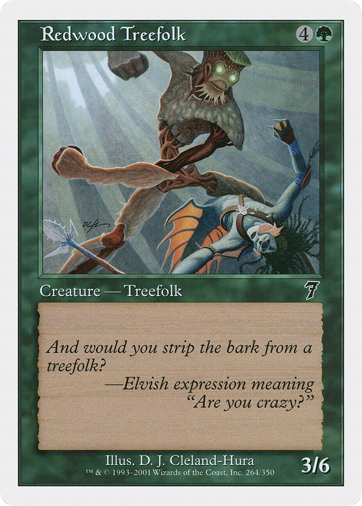 Redwood Treefolk (264) - Seventh Edition