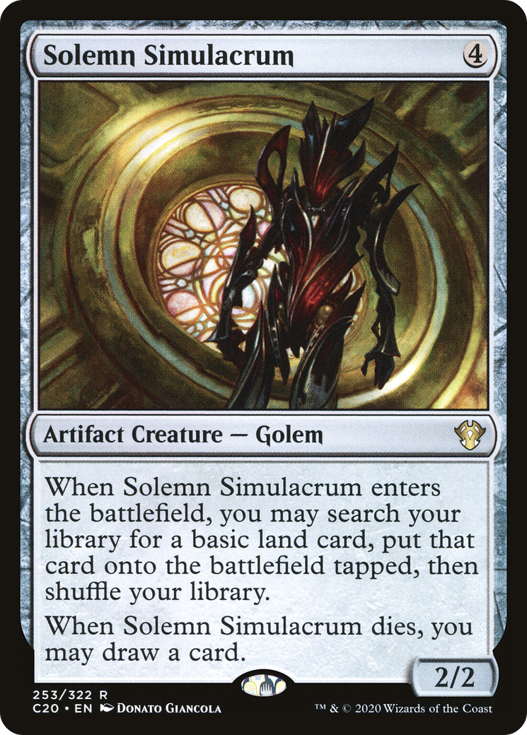 Solemn Simulacrum [Commander 2020]