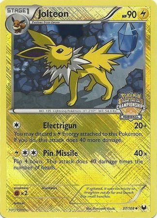 Jolteon (37/108) (Regional Championship) [League & Championship Cards] | Silver Goblin