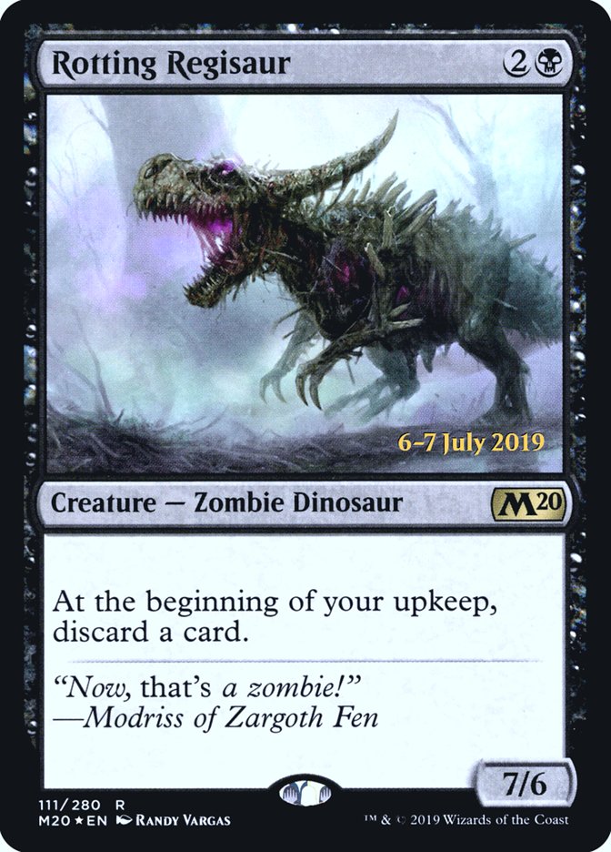 Rotting Regisaur [Core Set 2020 Prerelease Promos] | Silver Goblin