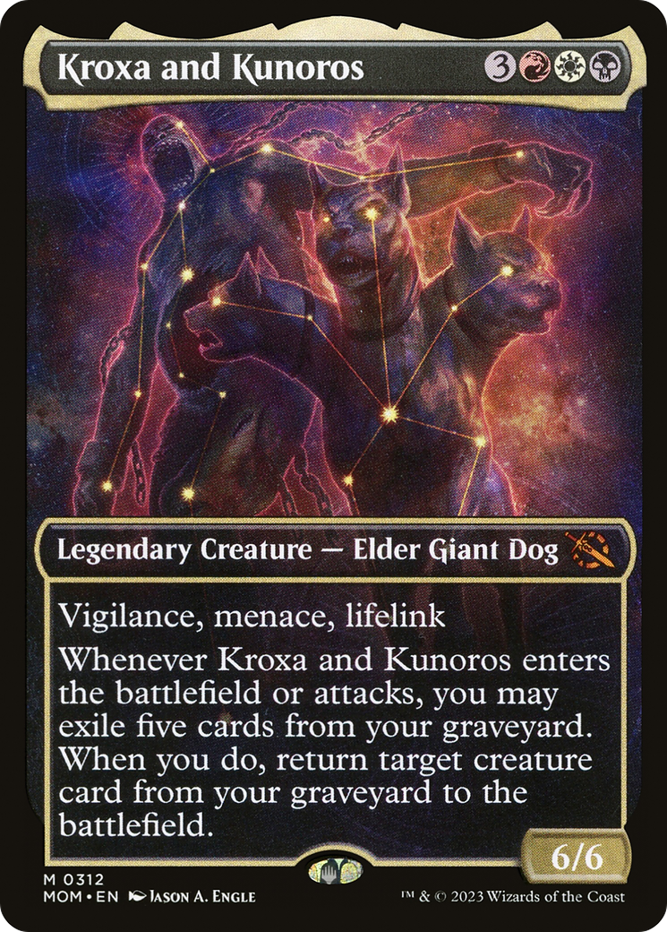 Kroxa and Kunoros (Showcase Planar Booster Fun) [March of the Machine] Foil