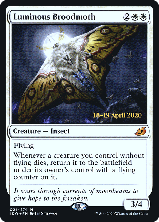 Luminous Broodmoth [Ikoria: Lair of Behemoths Prerelease Promos]