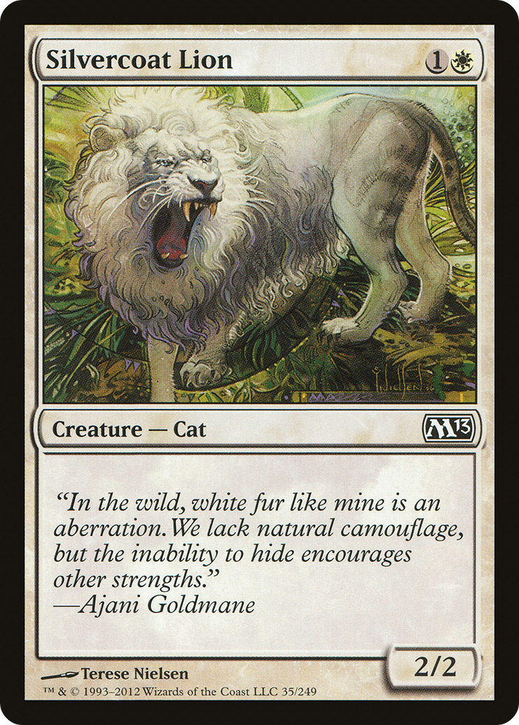 Silvercoat Lion (035) Foil - Magic 2013