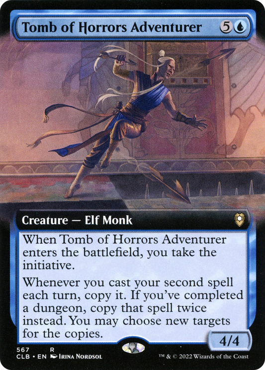 Tomb of Horrors Adventurer (Extended Art) [Commander Legends: Battle for Baldur's Gate] Foil