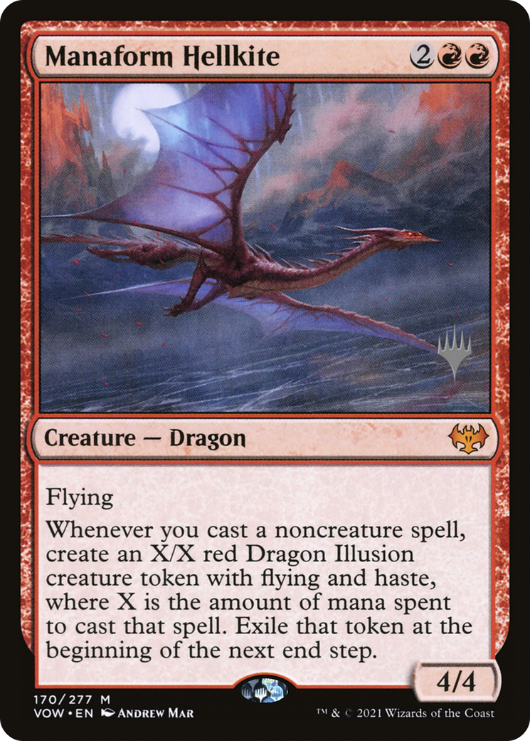 Manaform Hellkite (Promo Pack) [Innistrad: Crimson Vow Promos] Foil