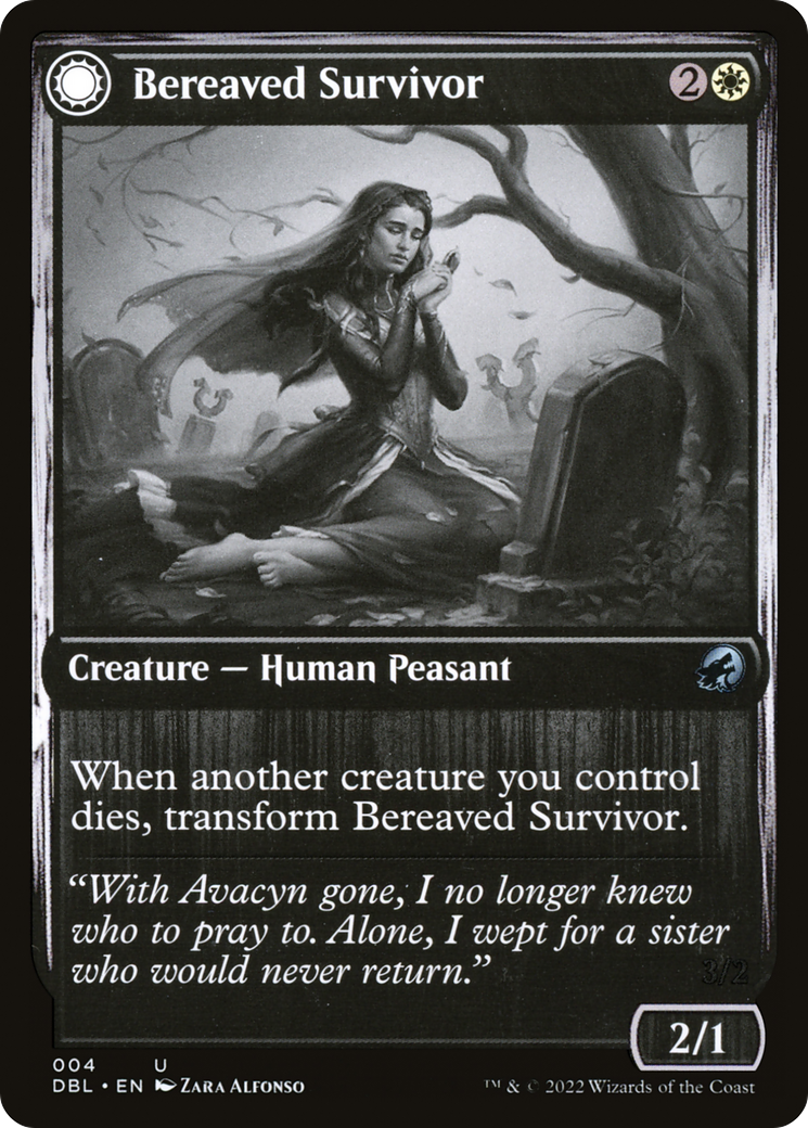 Bereaved Survivor // Dauntless Avenger [Innistrad: Double Feature] Foil