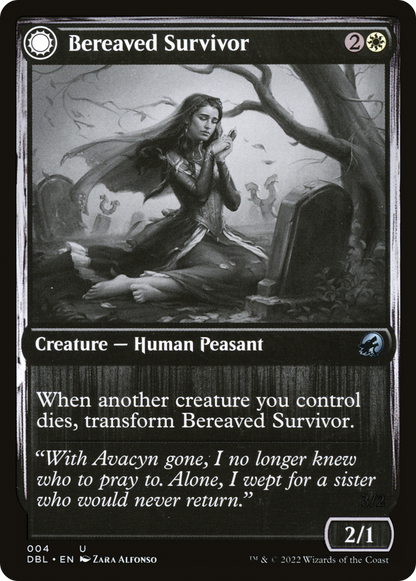 Bereaved Survivor // Dauntless Avenger [Innistrad: Double Feature] Foil
