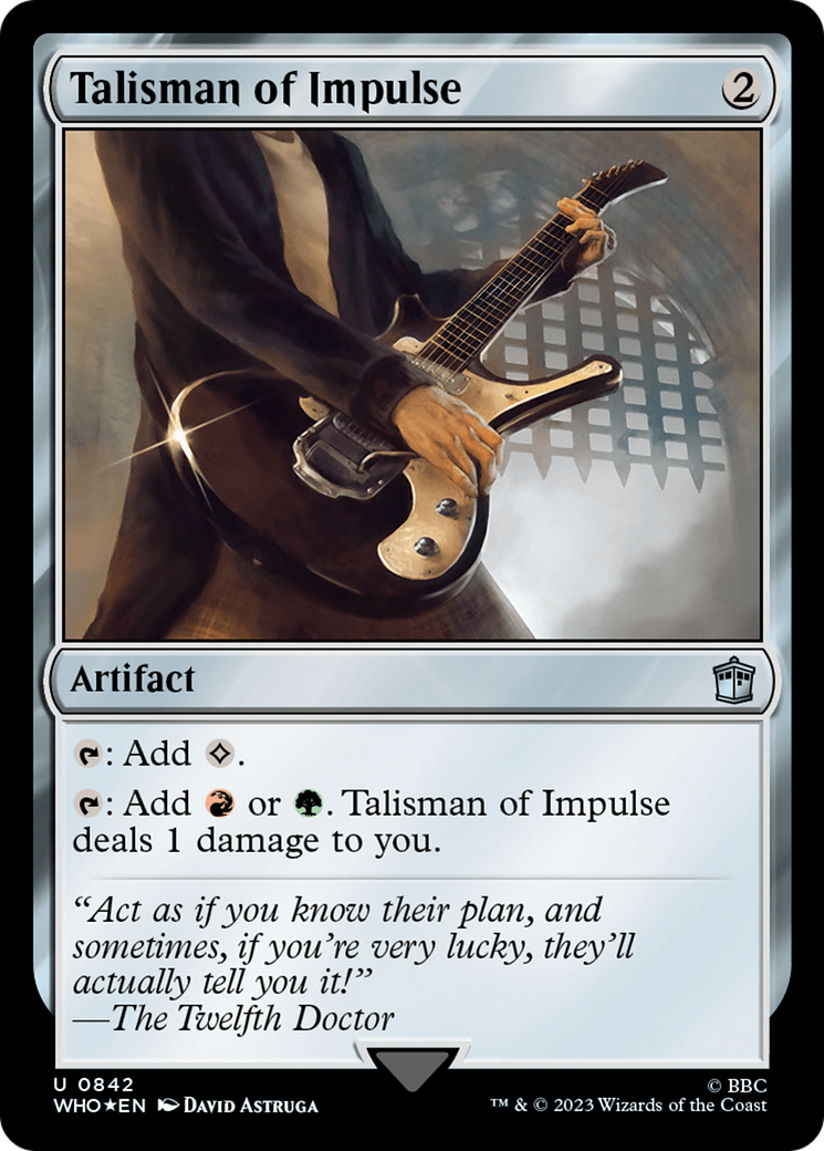 Talisman of Impulse (Surge Foil) [Doctor Who] | Silver Goblin