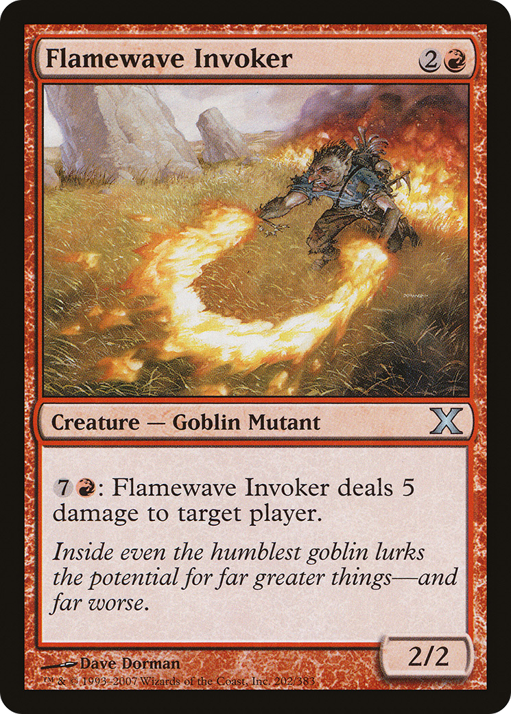 Flamewave Invoker (202) Foil - Tenth Edition