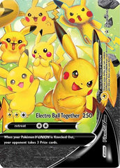 Pikachu V-UNION (SWSH142) (Celebrations) [Sword & Shield: Black Star Promos] | Silver Goblin