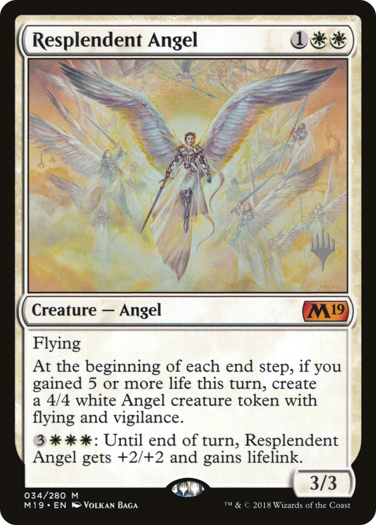 Resplendent Angel (Promo Pack) [Core Set 2019 Promos] Foil