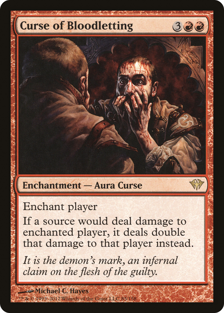 Curse of Bloodletting [Dark Ascension] Foil