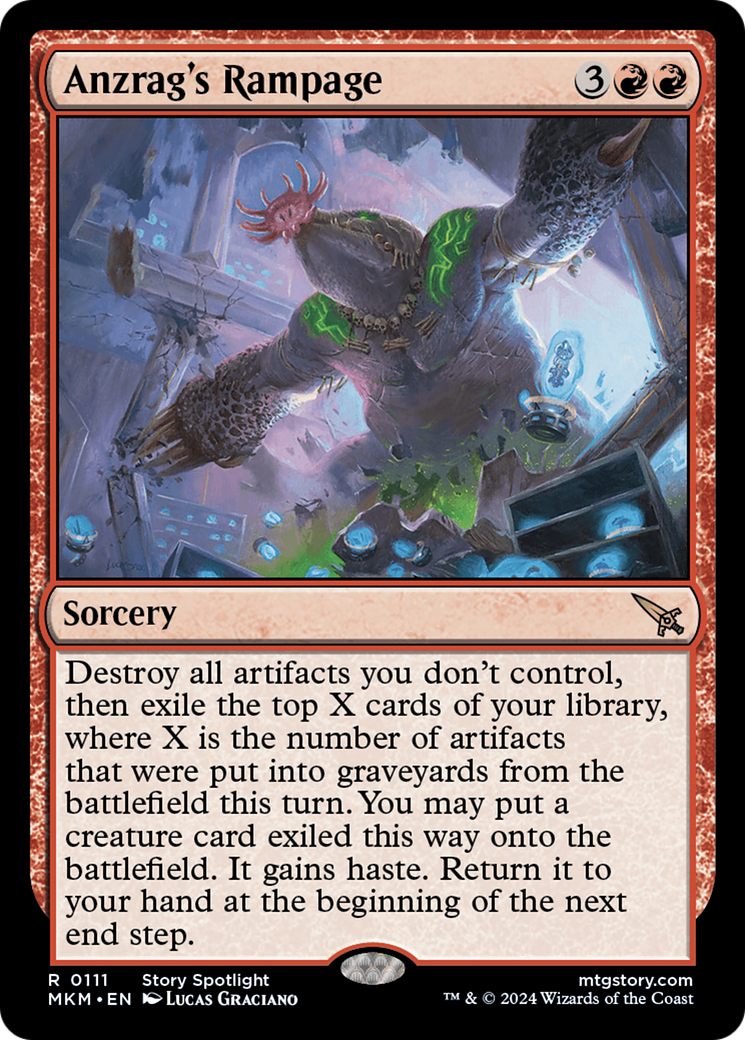 Anzrag's Rampage [Murders at Karlov Manor] Foil