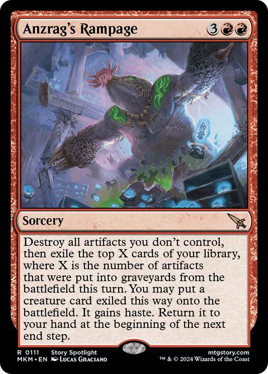 Anzrag's Rampage [Murders at Karlov Manor] Foil