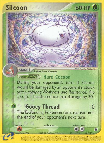 Silcoon (43/109) [EX: Ruby & Sapphire] | Silver Goblin