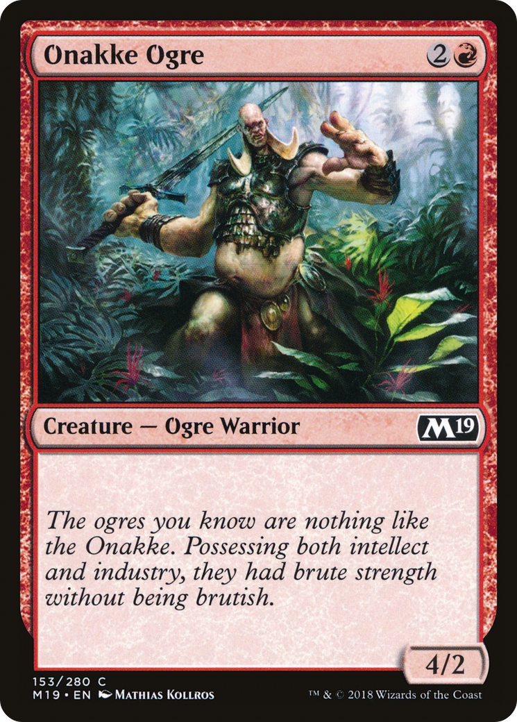 Onakke Ogre [Core Set 2019] | Silver Goblin