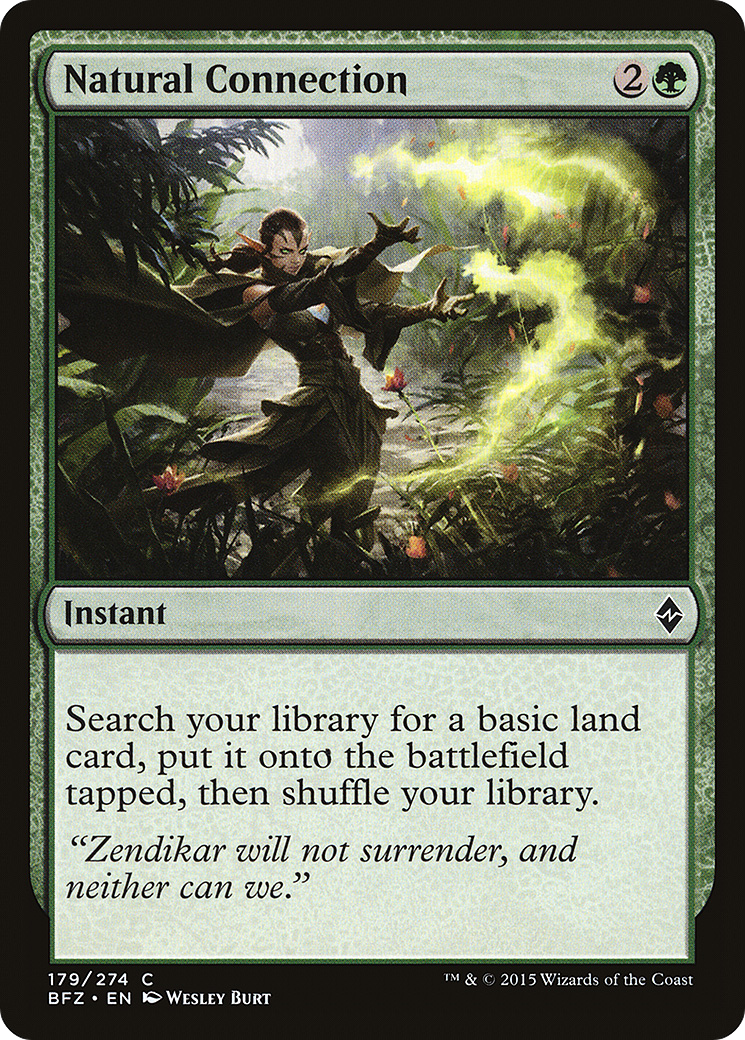Natural Connection [Battle for Zendikar] Foil