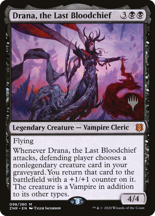 Drana, the Last Bloodchief (Promo Pack) [Zendikar Rising Promos] Foil