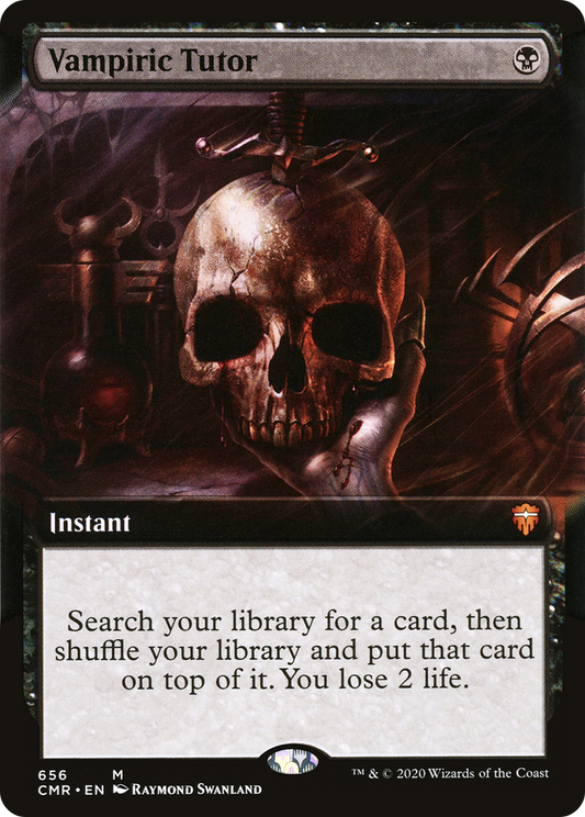 Vampiric Tutor (Extended Art) [Commander Legends] Foil