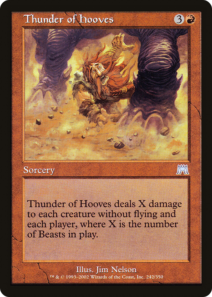 Thunder of Hooves [Onslaught] Foil