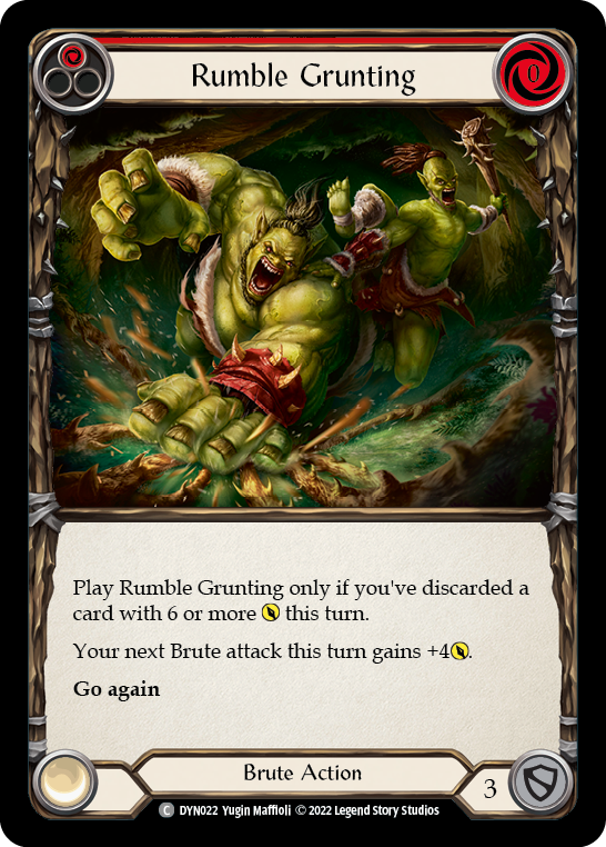 Rumble Grunting (Red) [DYN022] (Dynasty) | Silver Goblin